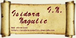 Isidora Nagulić vizit kartica